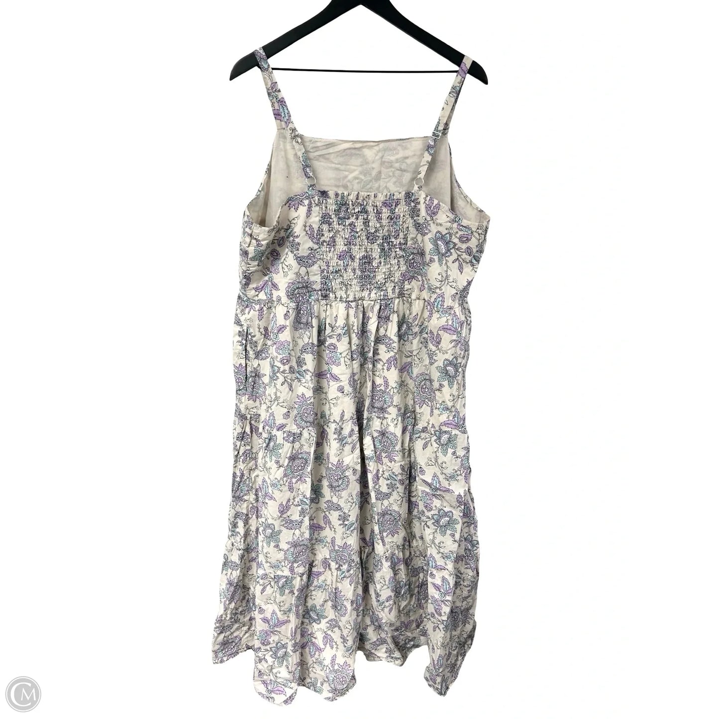 Dress Casual Maxi By Lane Bryant In Purple & White, Size: 2x