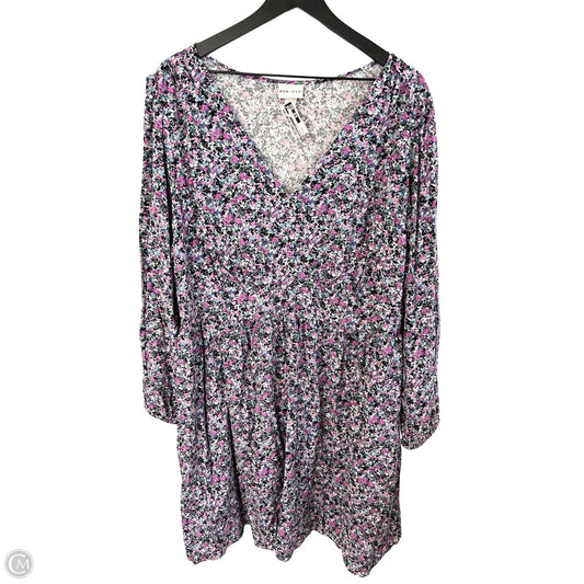 Dress Casual Short By Ava & Viv In Floral Print, Size: 2x