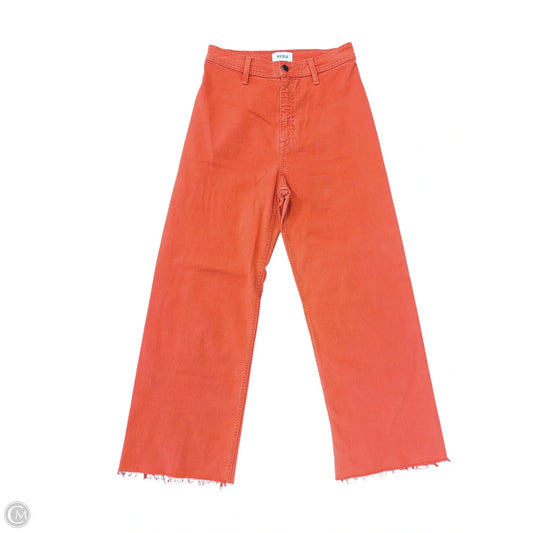 Jeans Wide Leg By Pistola In Orange Denim, Size: 6