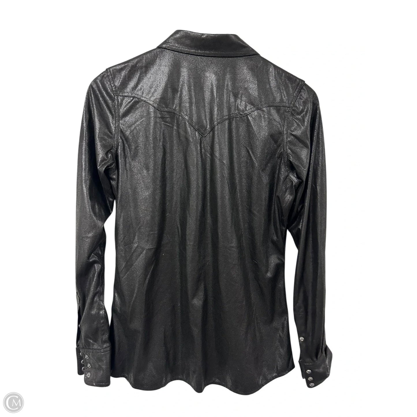 Blouse Long Sleeve By Ariat In Black, Size: M