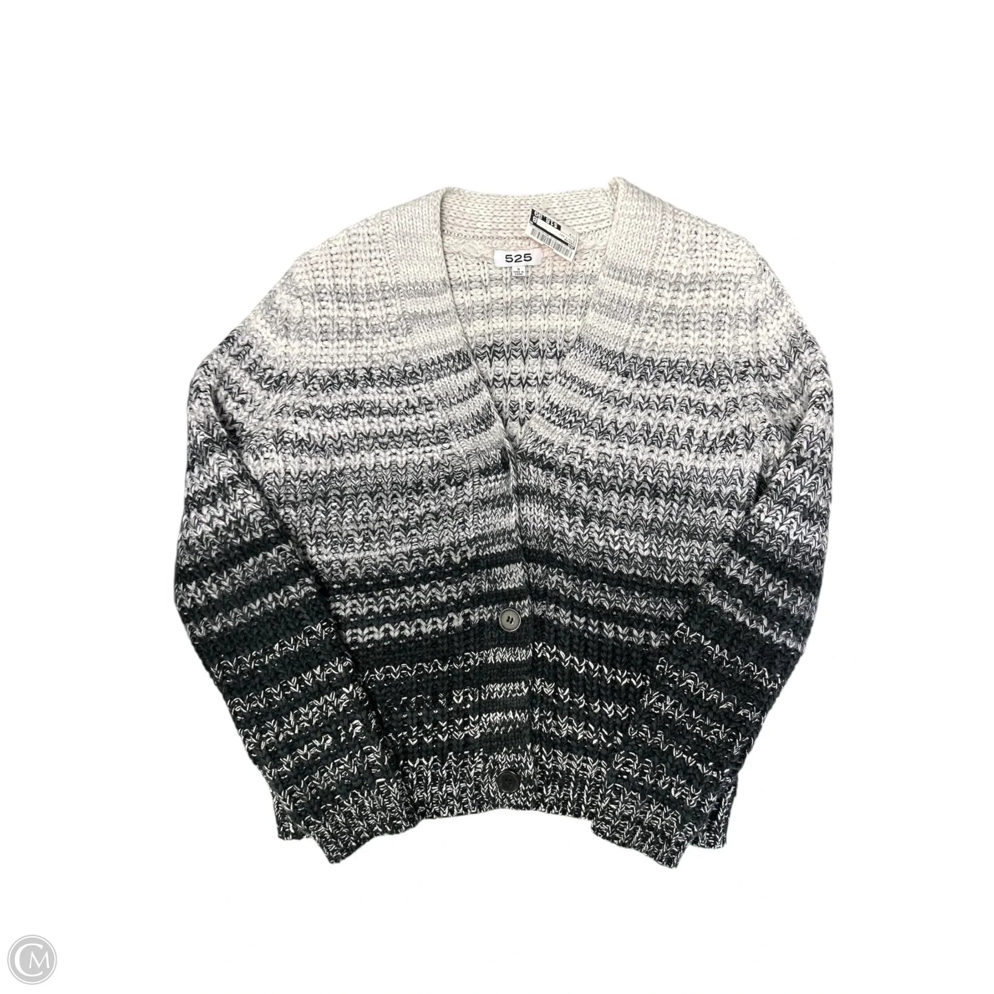 Sweater By 525 In Black & Grey, Size: S