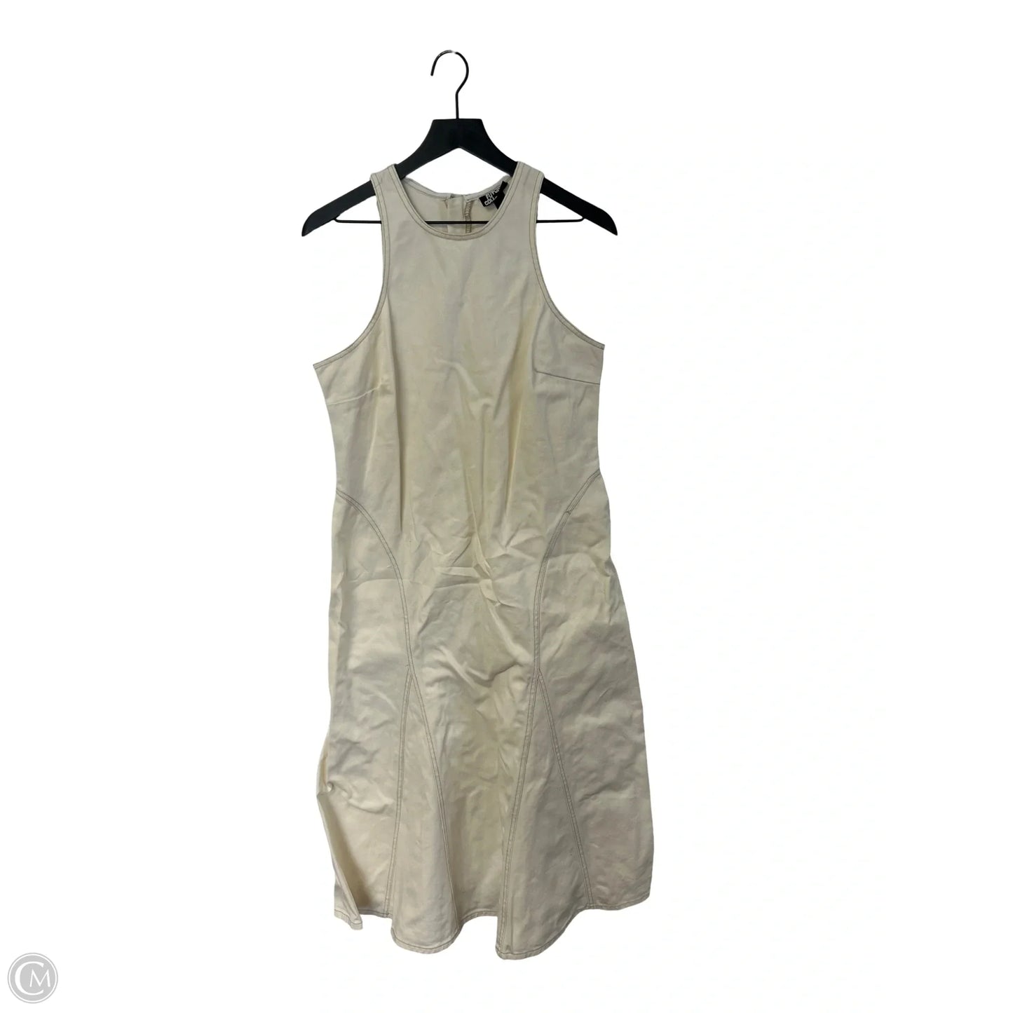 Dress Casual Maxi By Future Collective In White Denim, Size: 12