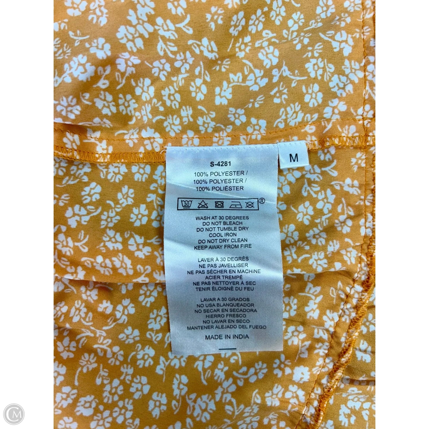 Dress Casual Short By Myra In Orange, Size: M