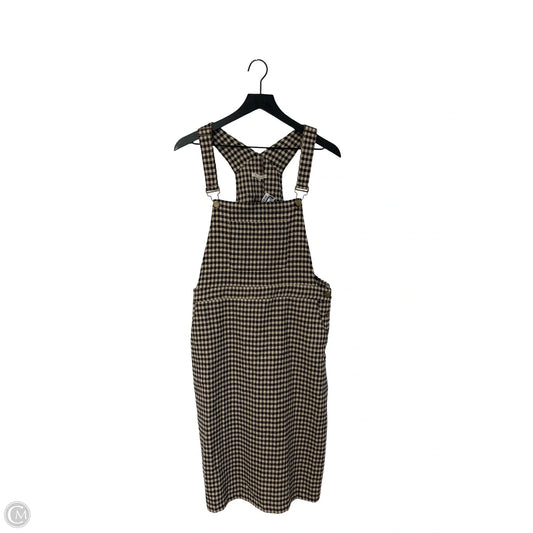 Dress Casual Short By Tea N Rose In Brown & Tan, Size: L