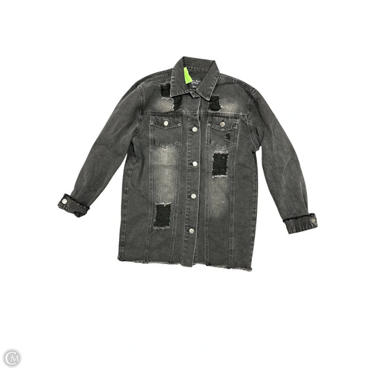 Jacket Denim By Love Tree In Black, Size: S
