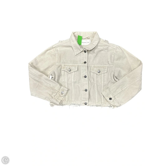 Jacket Denim By Mustard Seed In Beige, Size: S