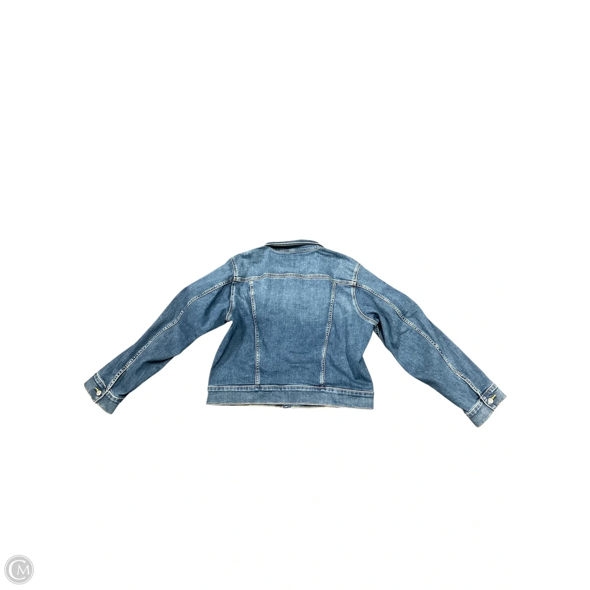 Jacket Denim By Calvin Klein In Blue Denim, Size: L