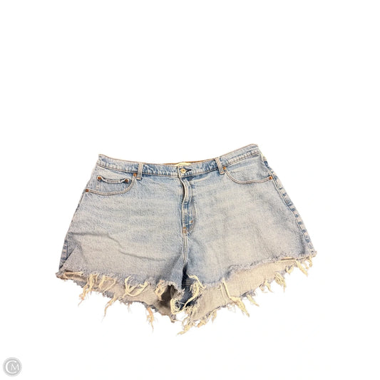Shorts By Abercrombie And Fitch In Blue Denim, Size: 20