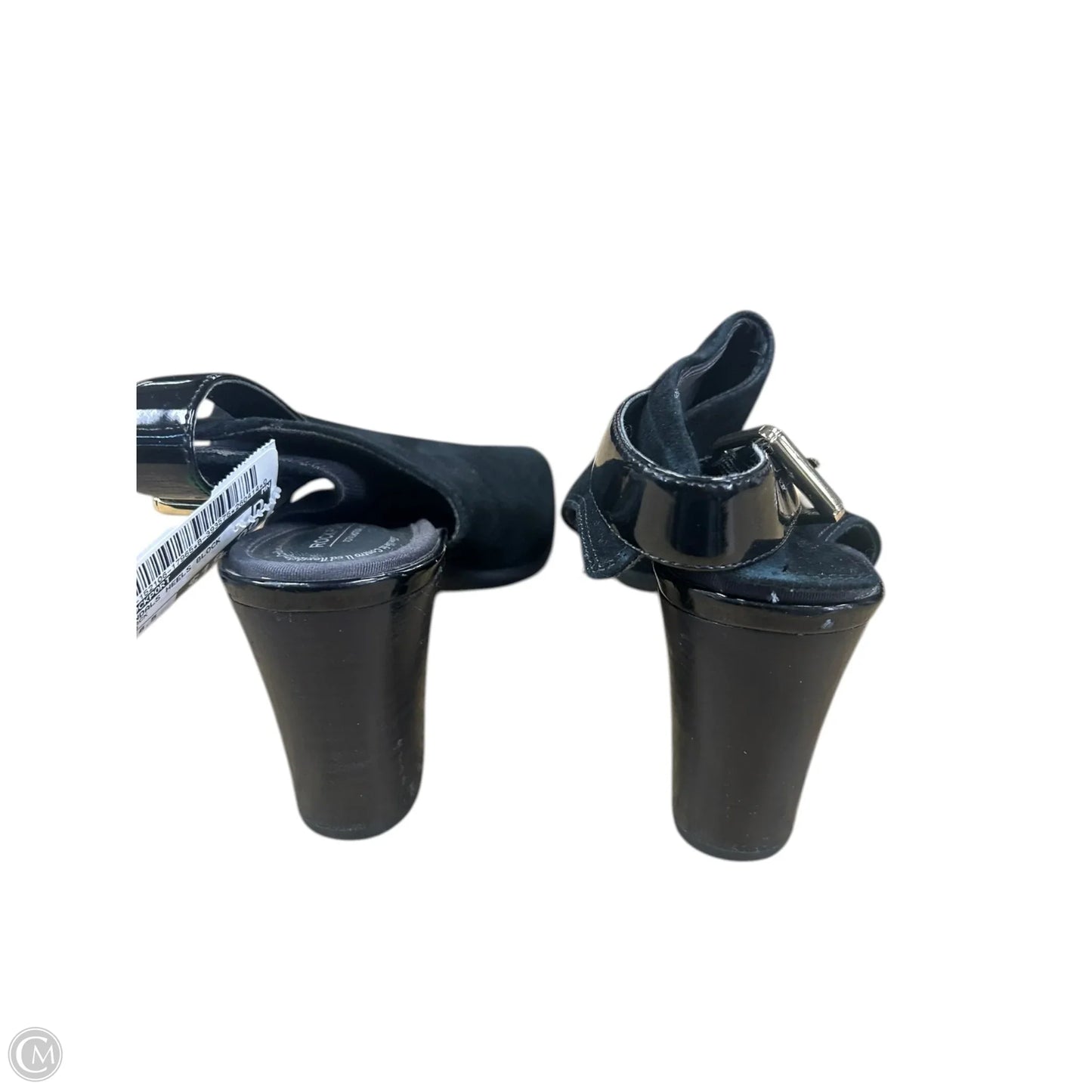 Sandals Heels Block By Rockport In Black, Size: 8.5