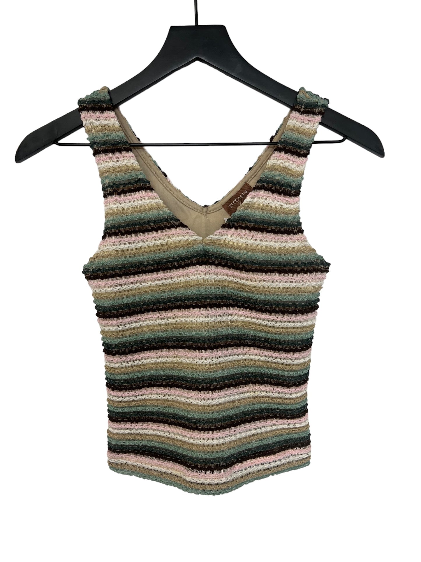 Striped Pattern Top Sleeveless Clothes Mentor, Size Xs