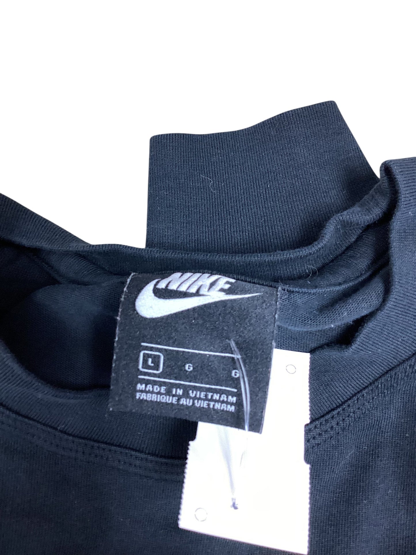 Sweatshirt Crewneck By Nike Apparel In Black & Grey, Size: L