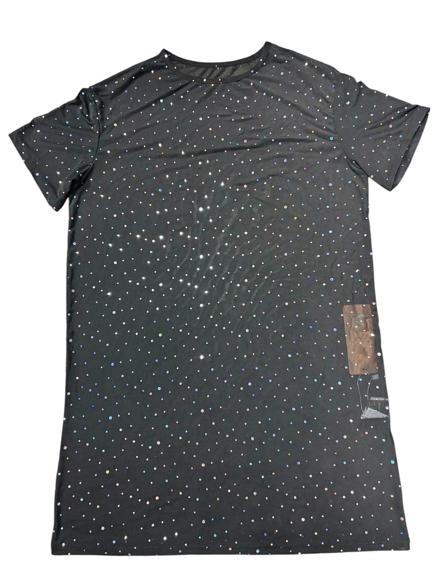 Top Short Sleeve By Shein In Black, Size: S