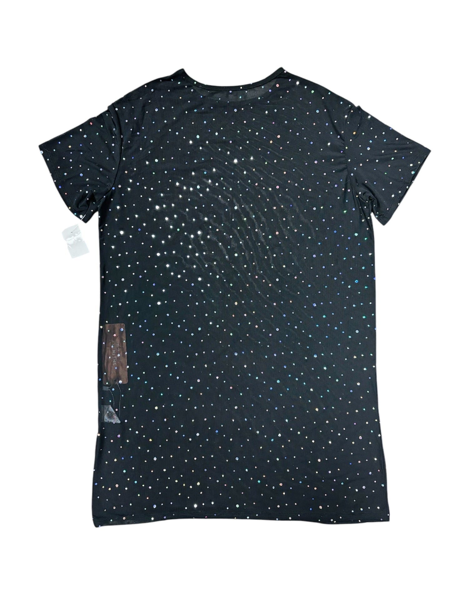 Top Short Sleeve By Shein In Black, Size: S