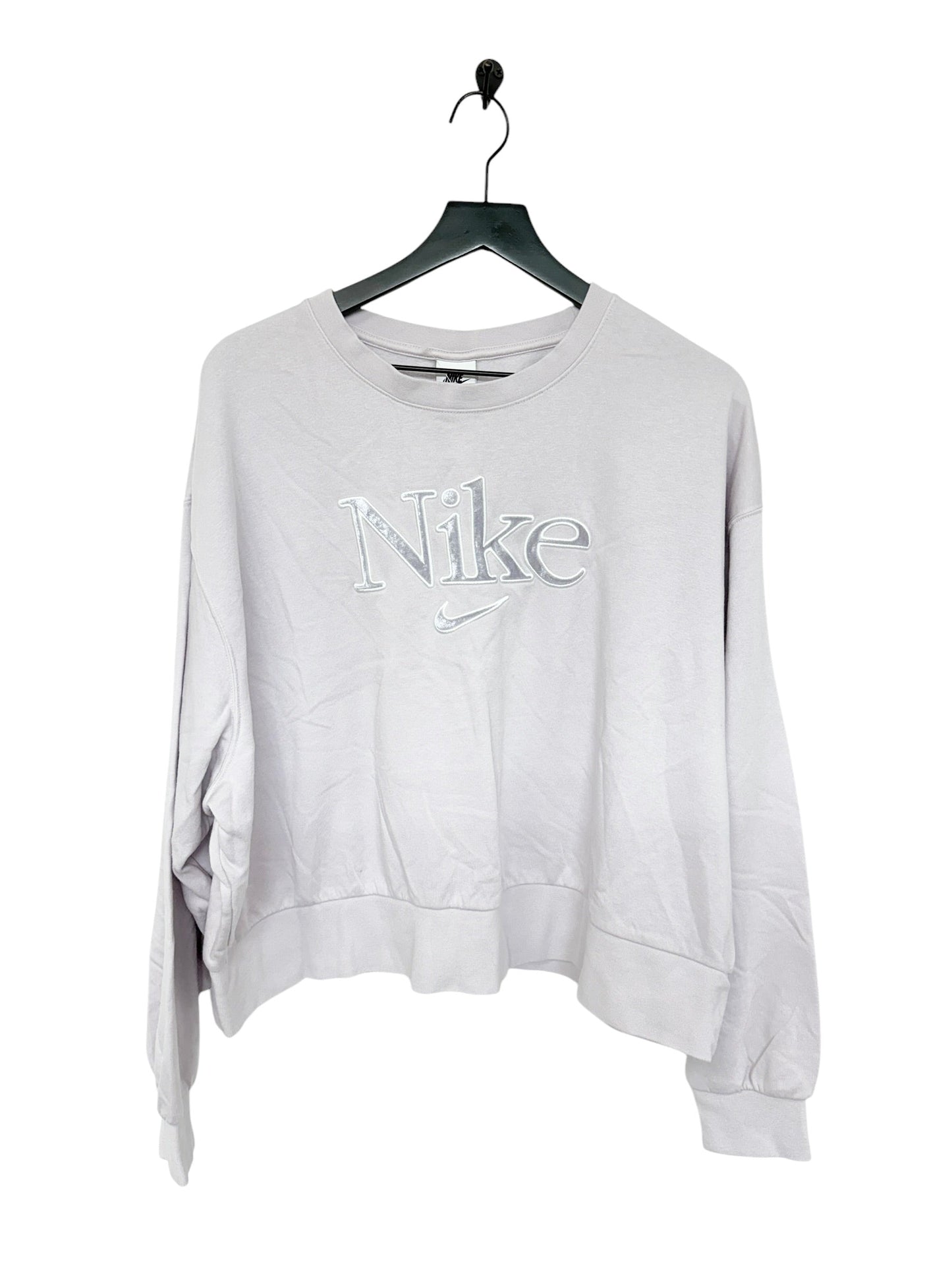 Sweatshirt Crewneck By Nike Apparel In Pink, Size: 1x