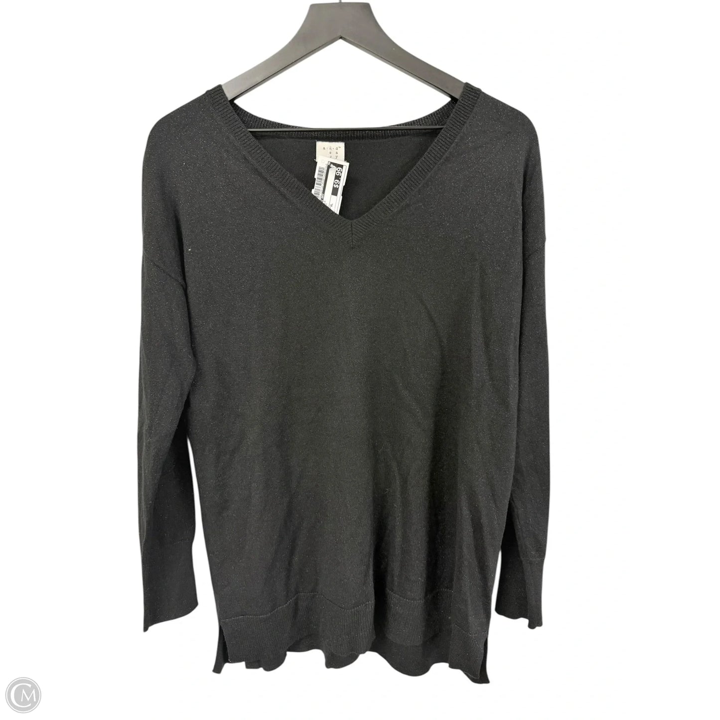 Top Long Sleeve By A New Day In Black, Size: Xl