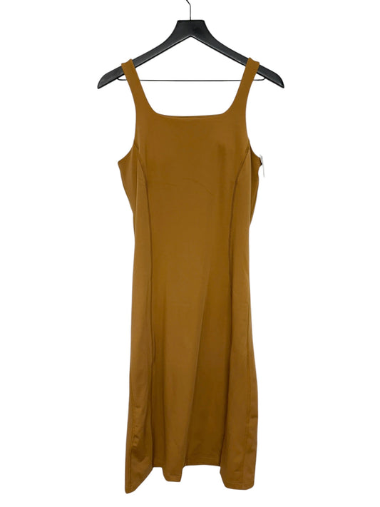 Dress Casual Midi By Mono B In Brown, Size: L