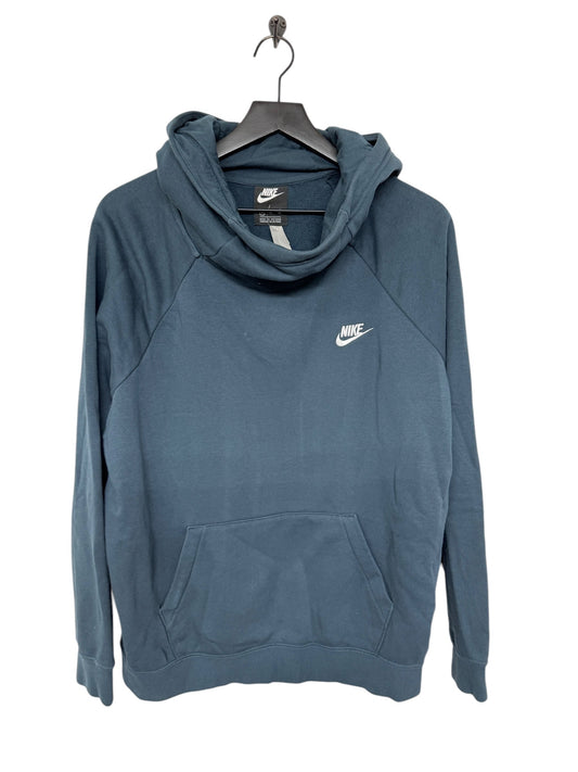 Sweatshirt Hoodie By Nike Apparel In Teal, Size: Xl