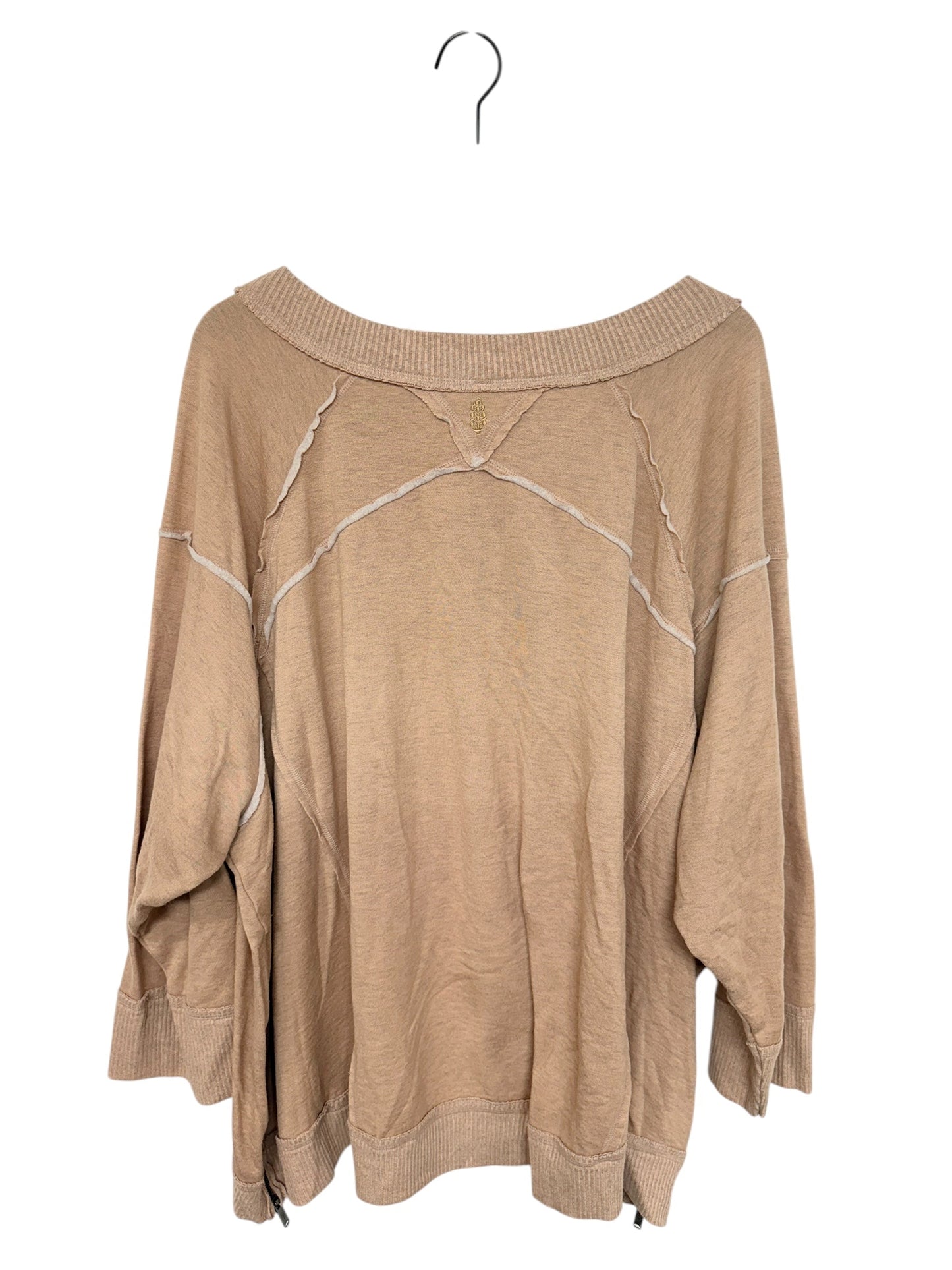 Sweatshirt Crewneck By Free People In Orange, Size: M