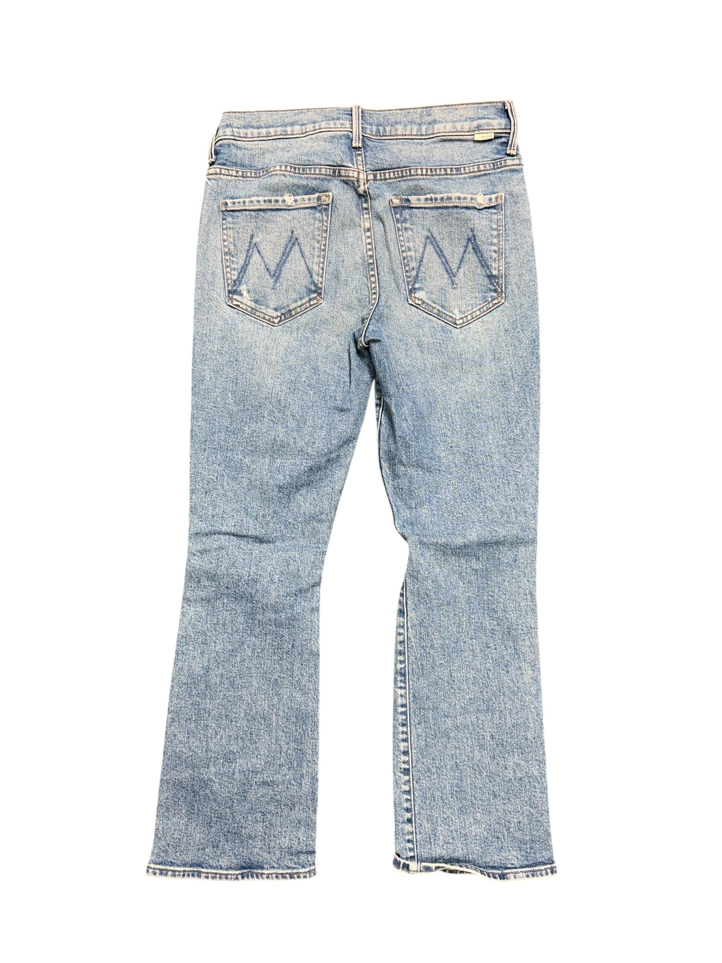 Jeans Straight By Mother Jeans In Blue Denim, Size: 6