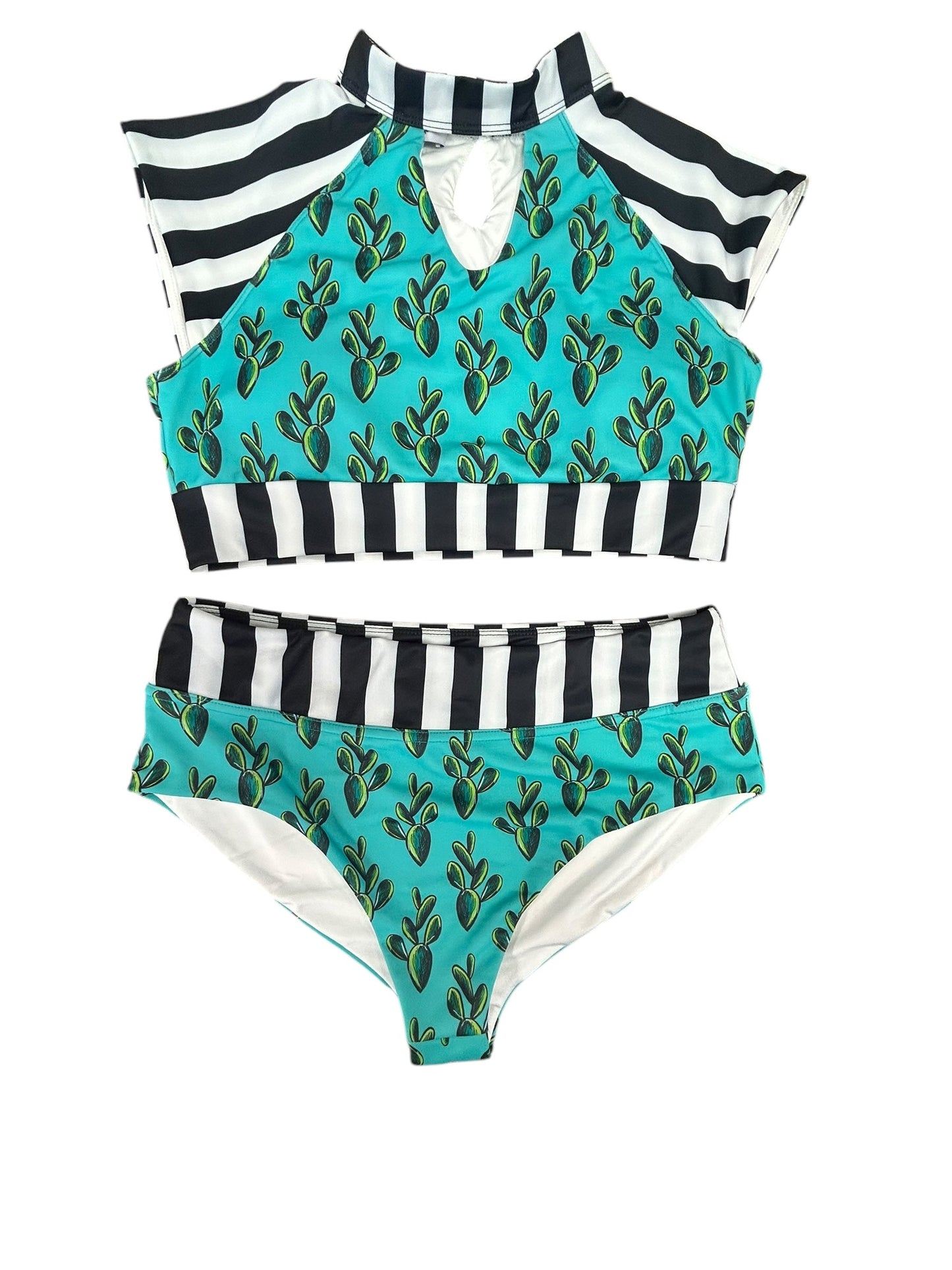 Swimsuit 2pc By Crazy Train In Multi-colored, Size: M