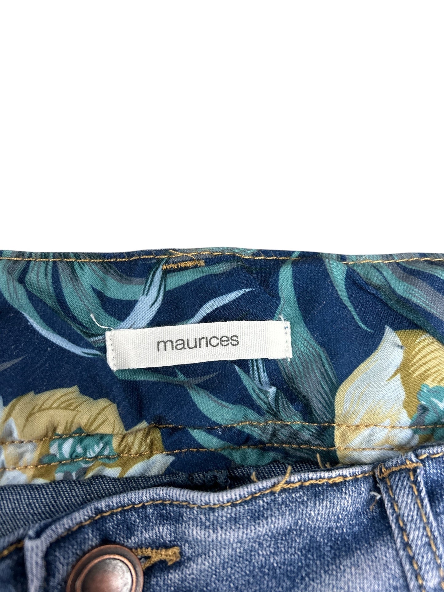 Shorts By Maurices In Blue Denim, Size: 14