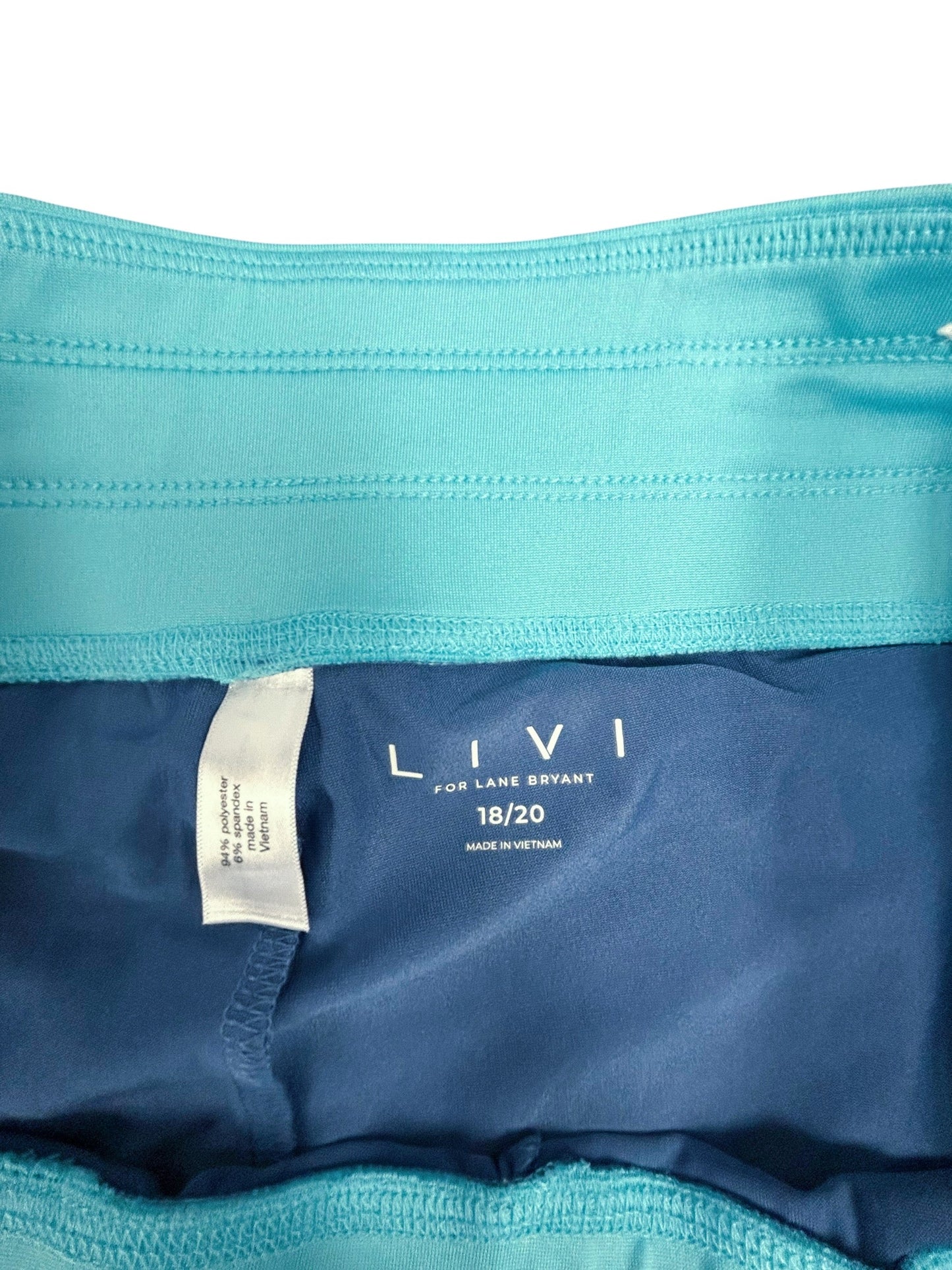 Athletic Shorts By Livi Active In Blue, Size: 2X