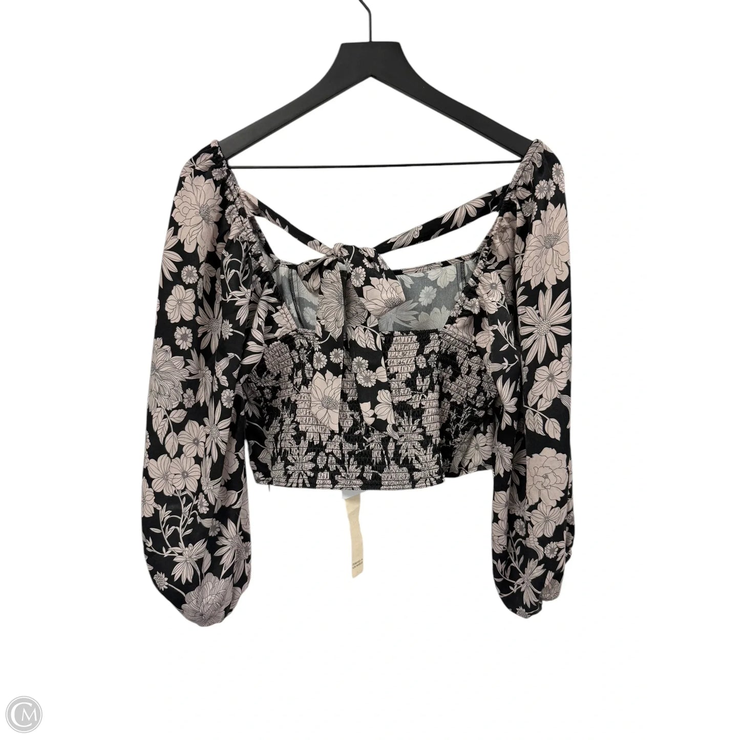Top Long Sleeve By Cmb In Floral Print, Size: L