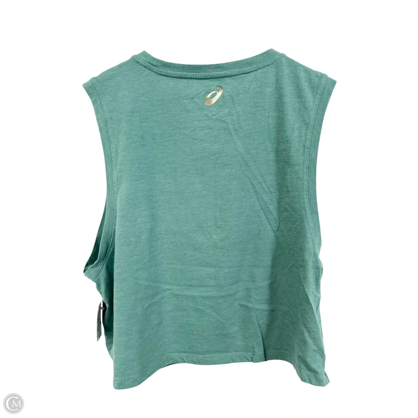 Athletic Tank Top By Asics In Blue & Green, Size: L