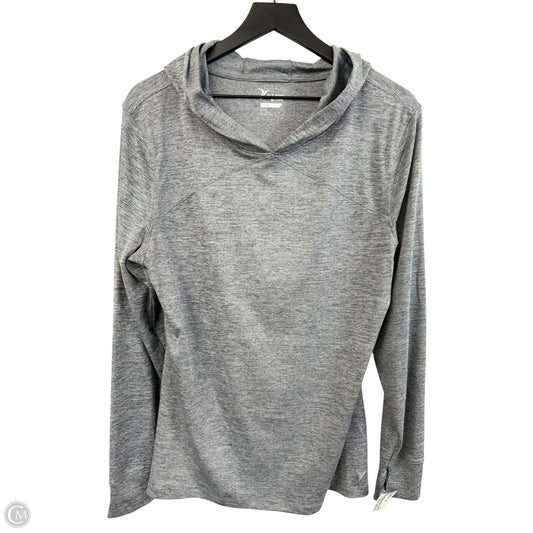 Athletic Top Long Sleeve Hoodie By Old Navy In Grey, Size: Xl