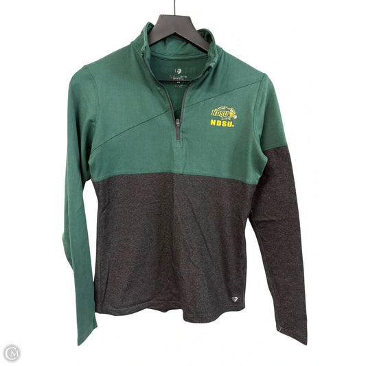 Athletic Top Long Sleeve Collar By Colosseum In Green, Size: S