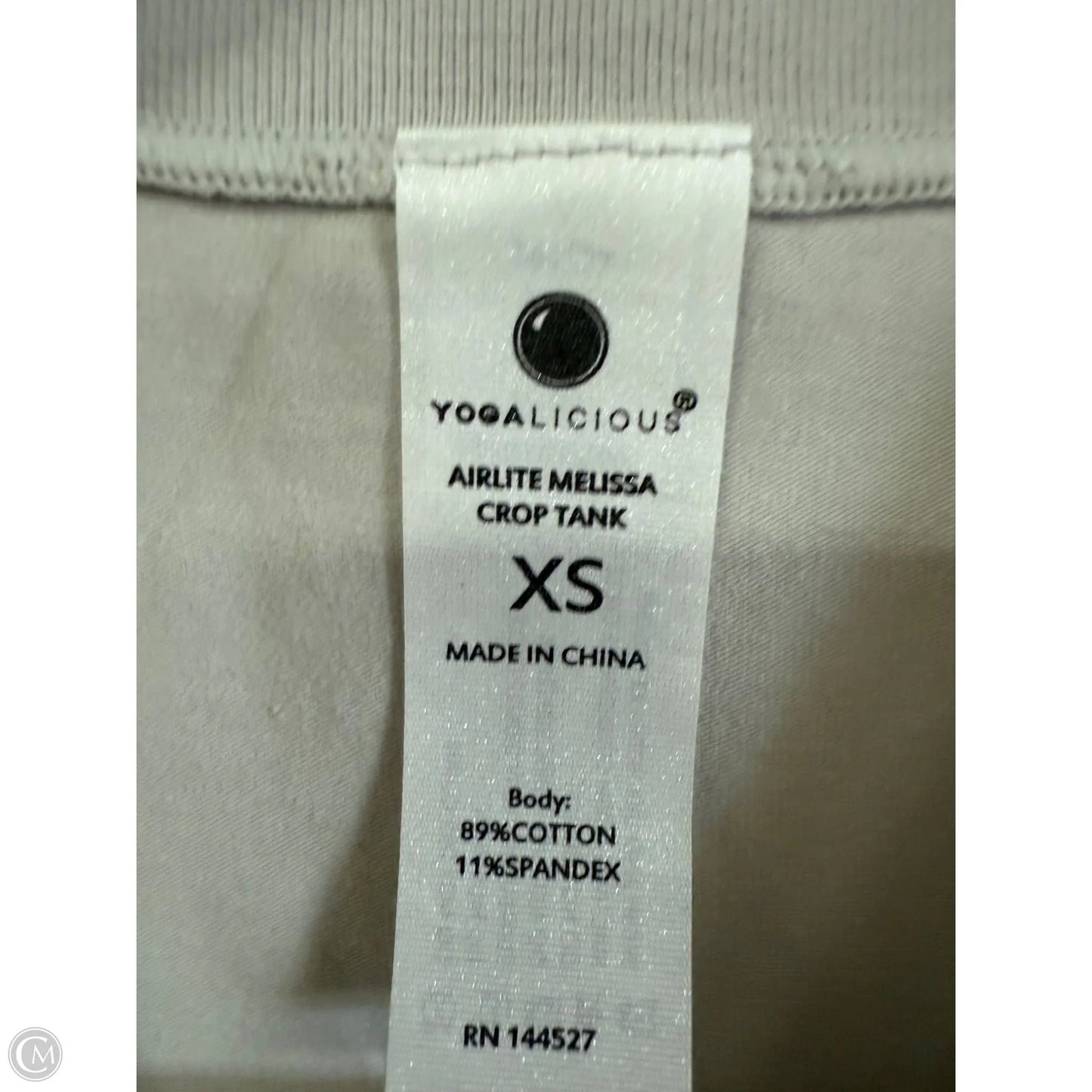 Athletic Tank Top By Yogalicious In Ivory, Size: Xs