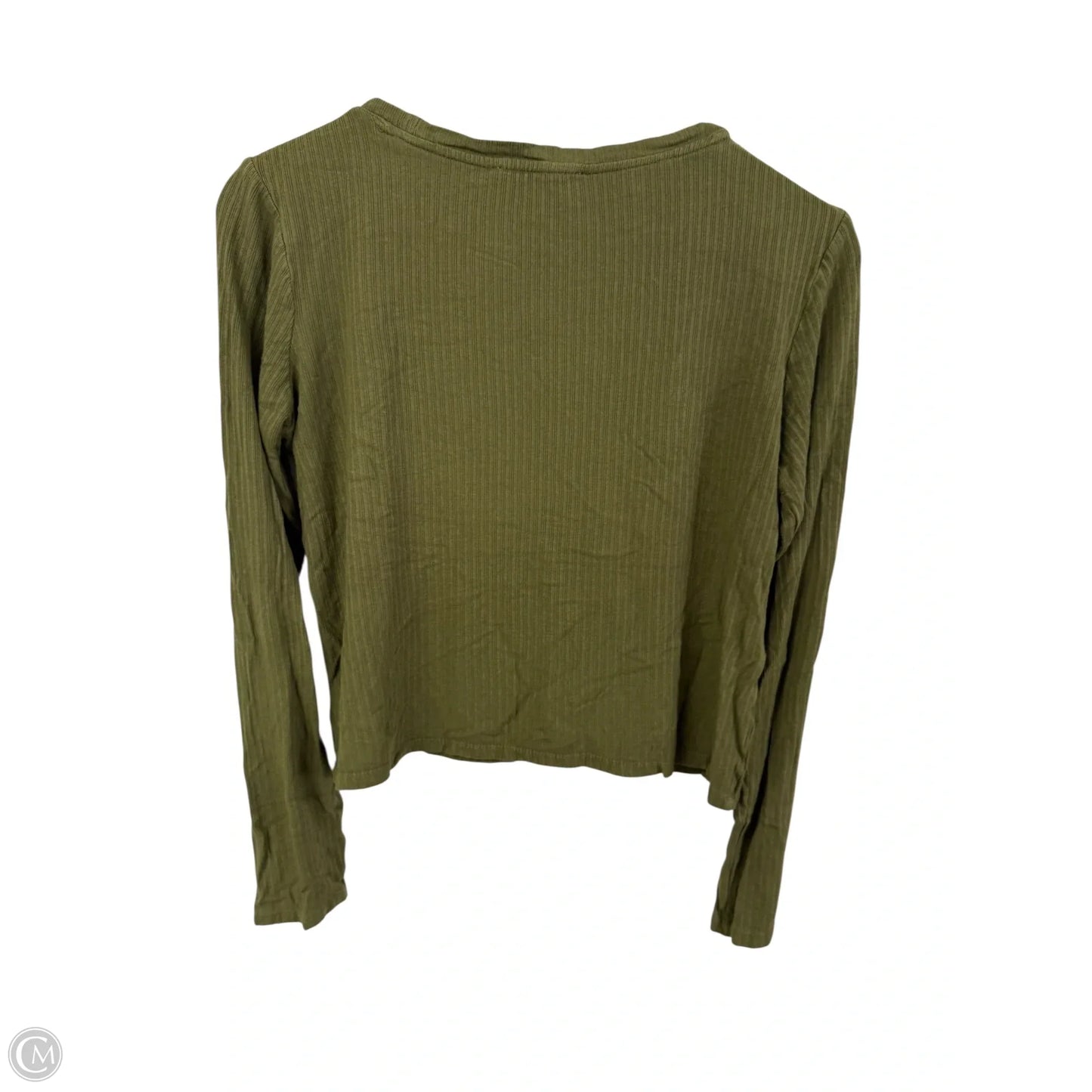 Top Long Sleeve Basic By Double Zero In Green, Size: L