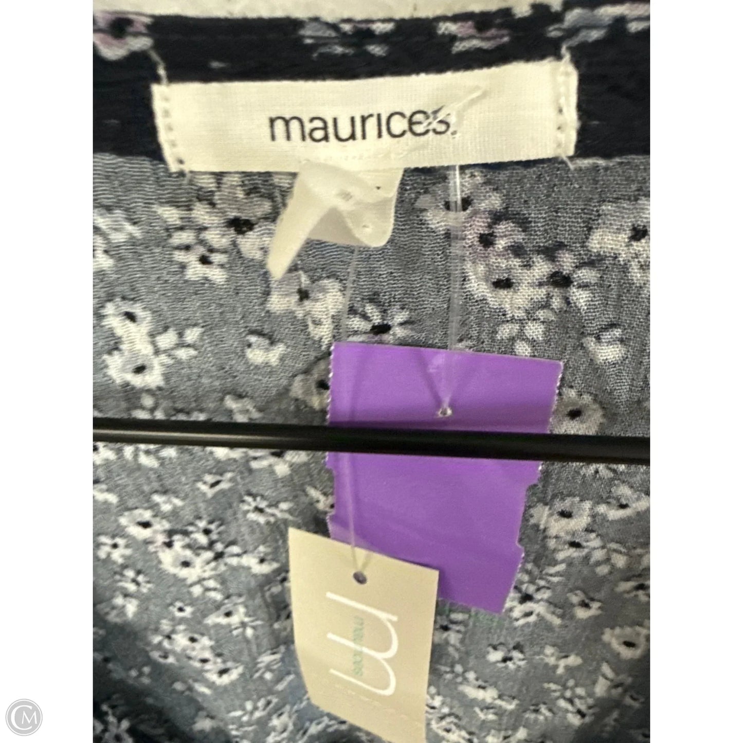 Top Long Sleeve By Maurices In Floral Print, Size: M