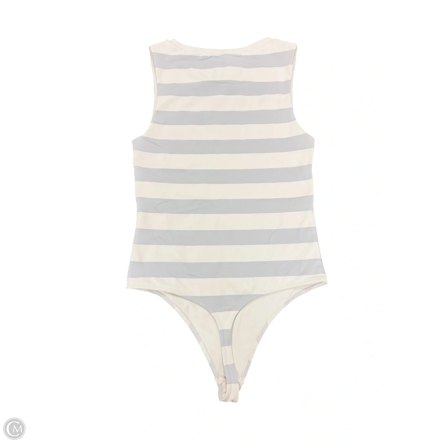 Bodysuit By Babaton In Grey & White, Size: M
