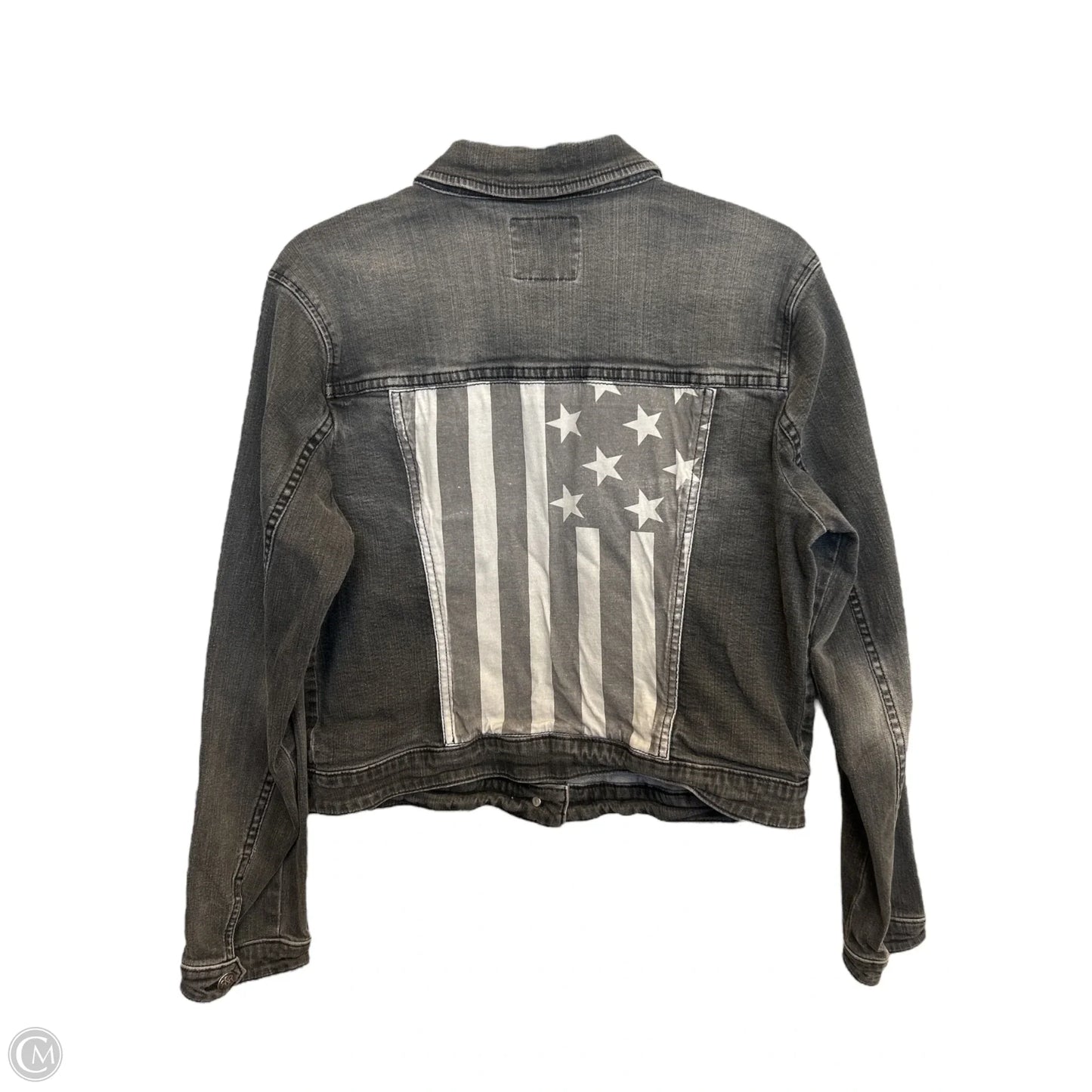 Jacket Denim By Rock And Republic In Black Denim, Size: L