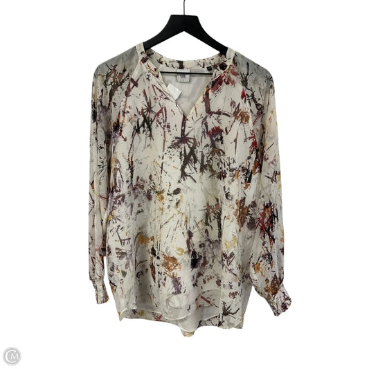 Top Long Sleeve By Cabi In Multi-colored, Size: S