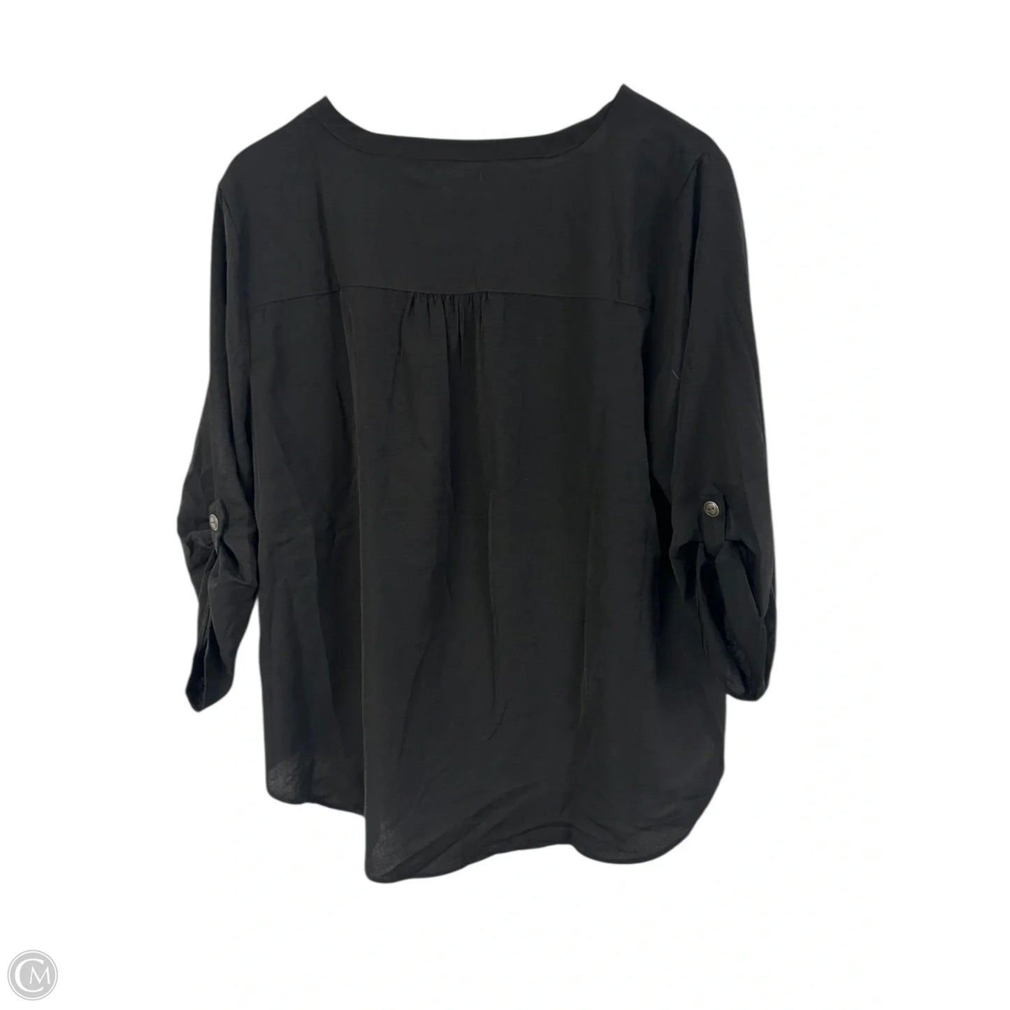 Top 3/4 Sleeve By Maurices In Black, Size: Xl