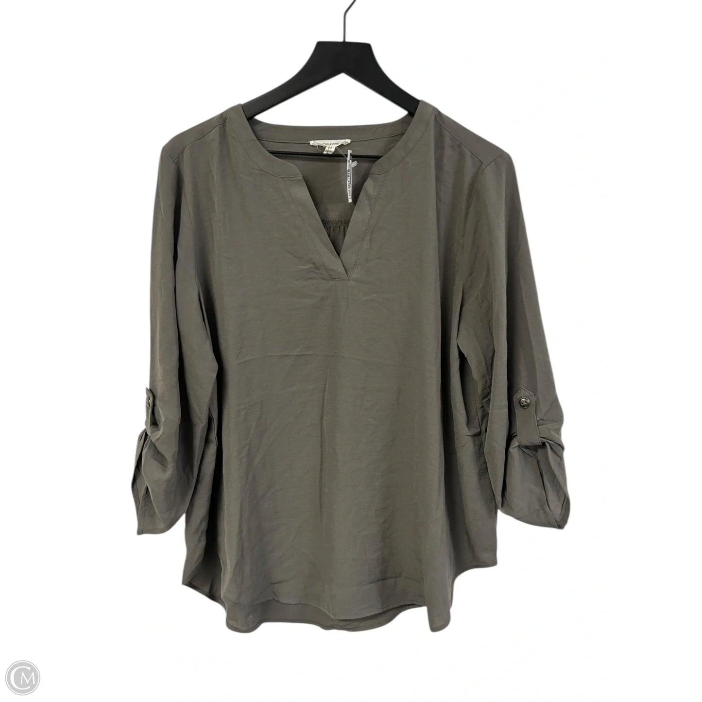 Top Long Sleeve By Maurices In Grey, Size: L