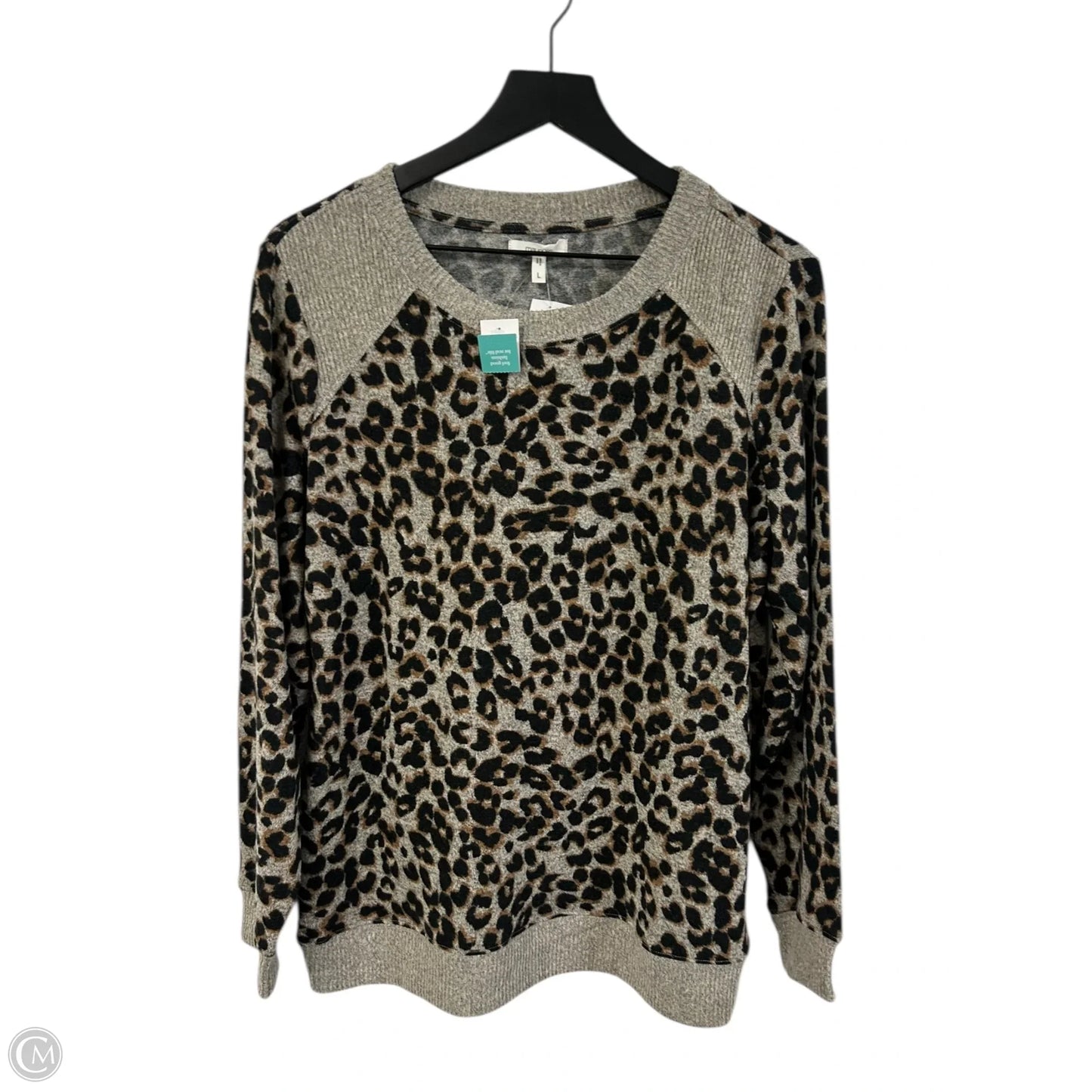 Top Long Sleeve By Maurices In Tan, Size: L