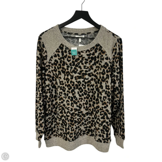 Top Long Sleeve By Maurices In Tan, Size: L