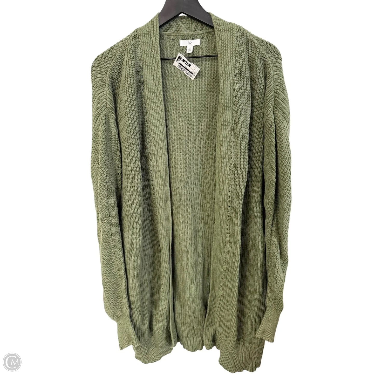 Sweater Cardigan By Bp In Green, Size: M