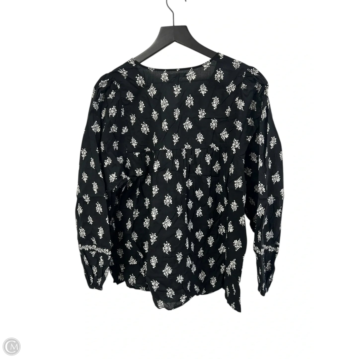 Top Long Sleeve By Maurices In Black & White, Size: Xl