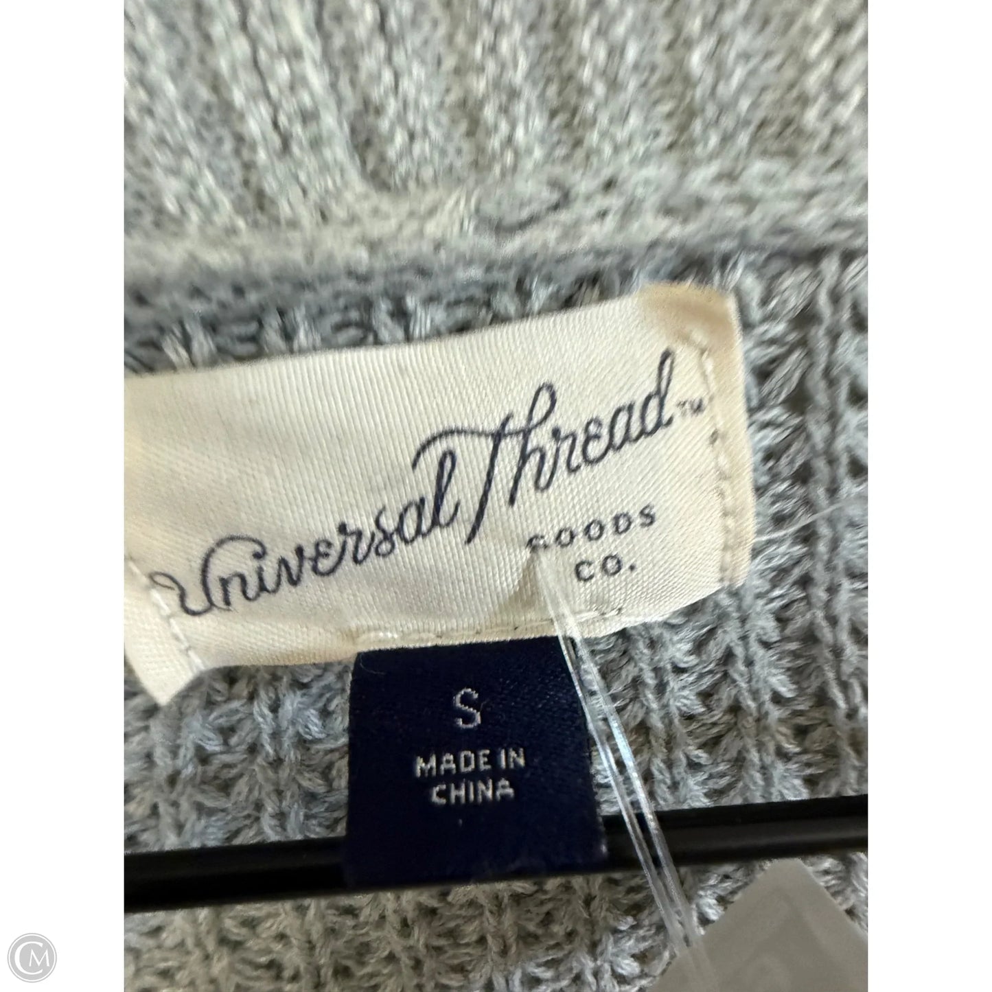 Sweater Cardigan By Universal Thread In Grey, Size: S