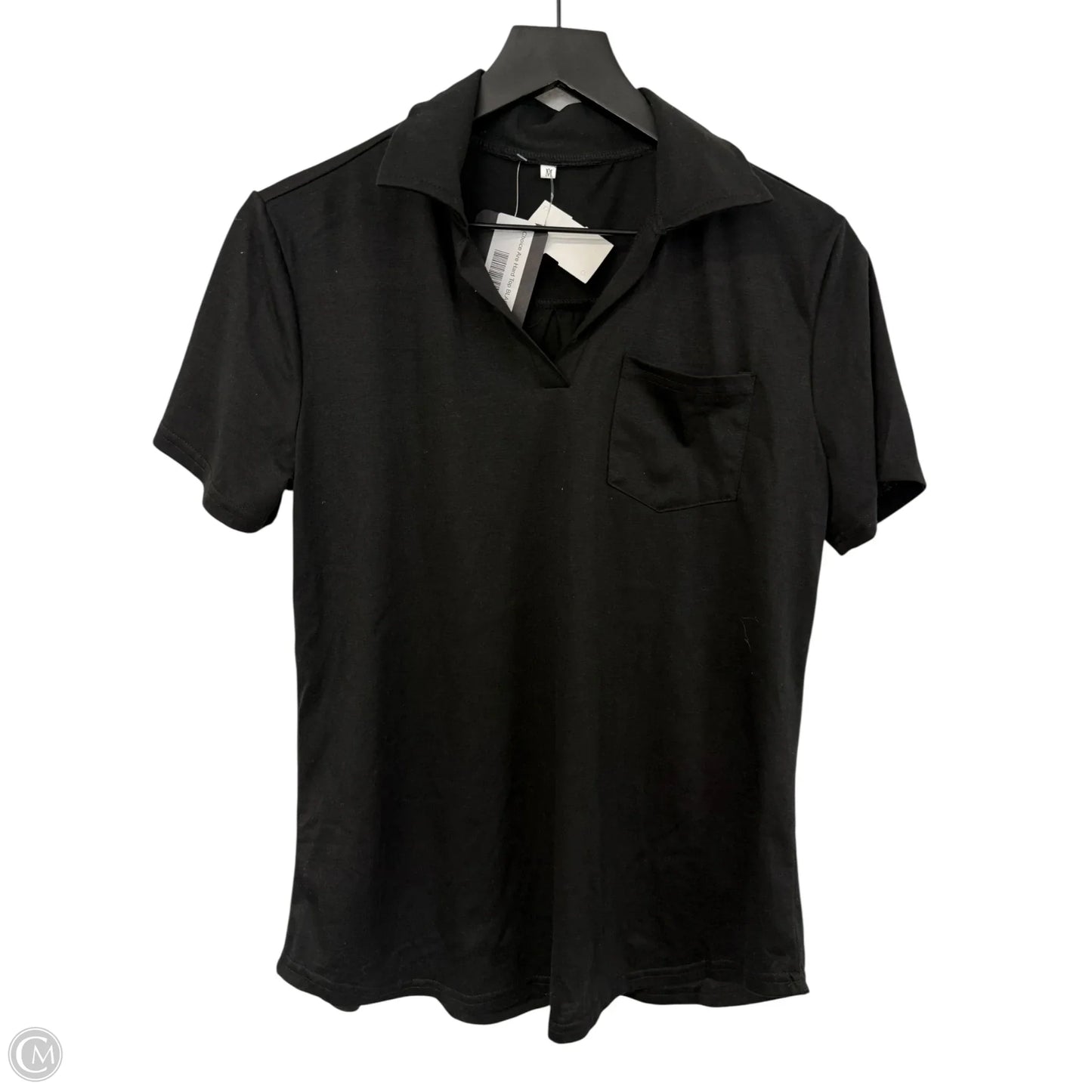 Top Short Sleeve Basic By Cme In Black, Size: M