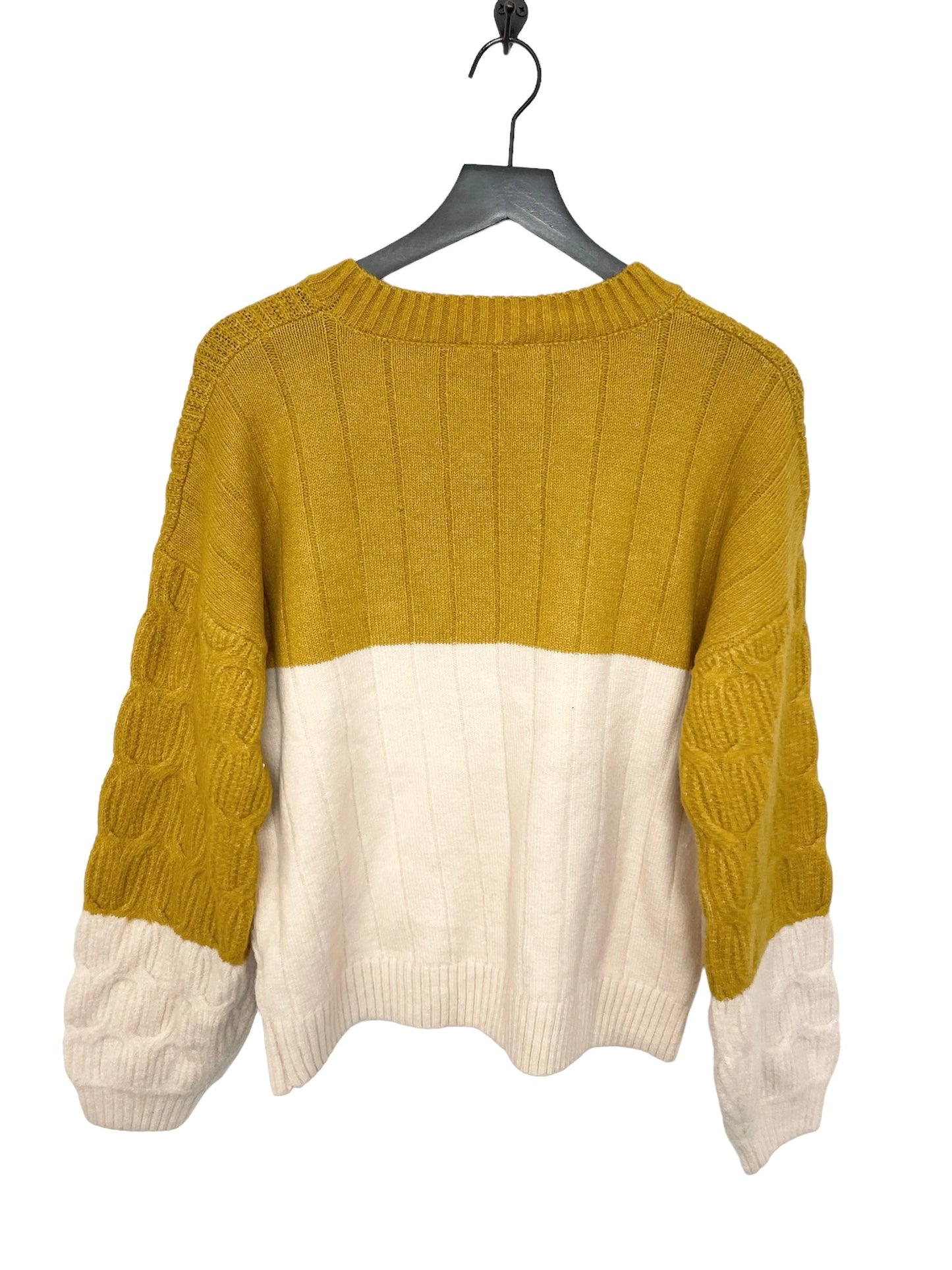 Yellow Sweater Hem & Thread, Size M