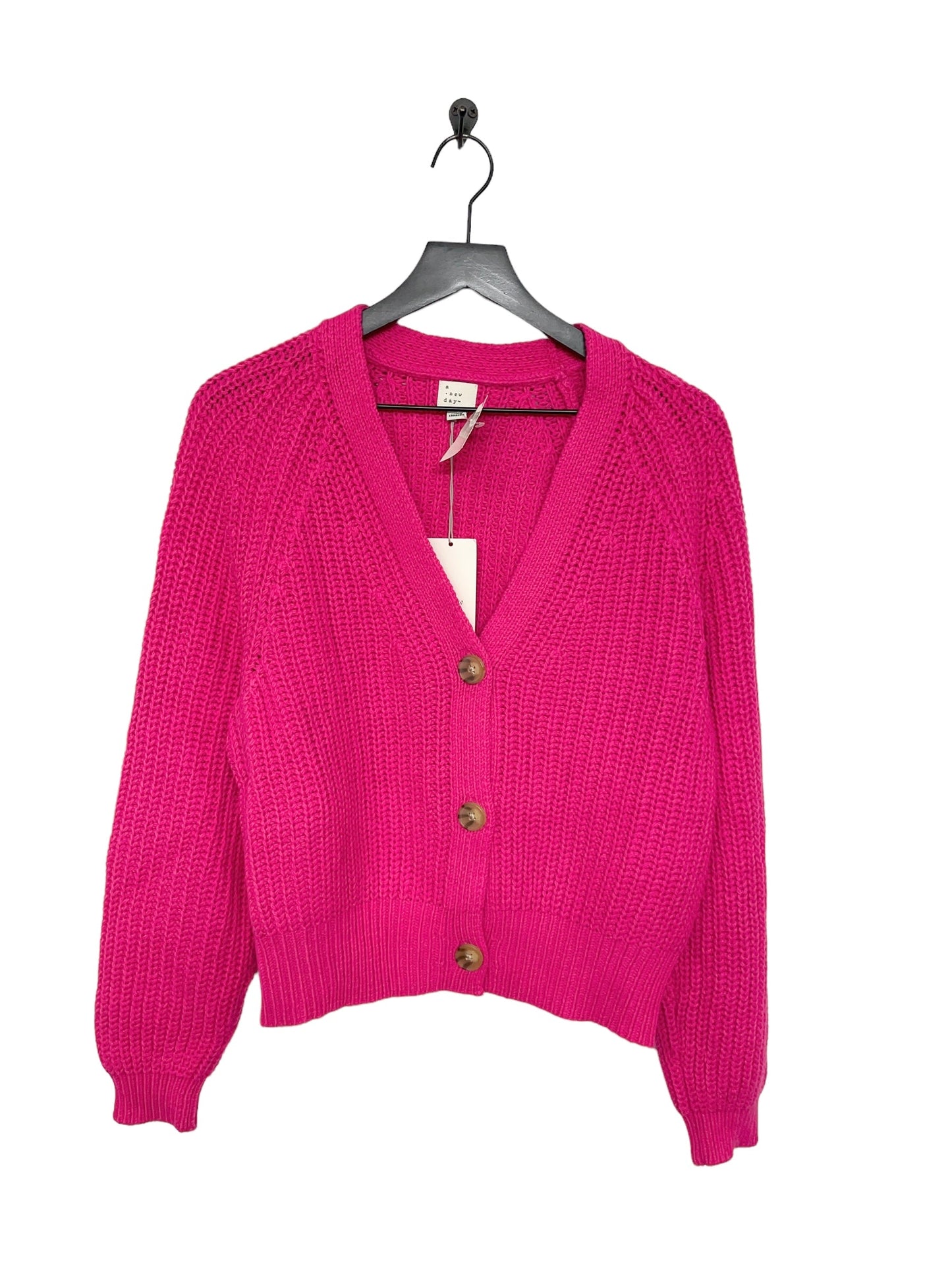 Pink Sweater Cardigan A New Day, Size L