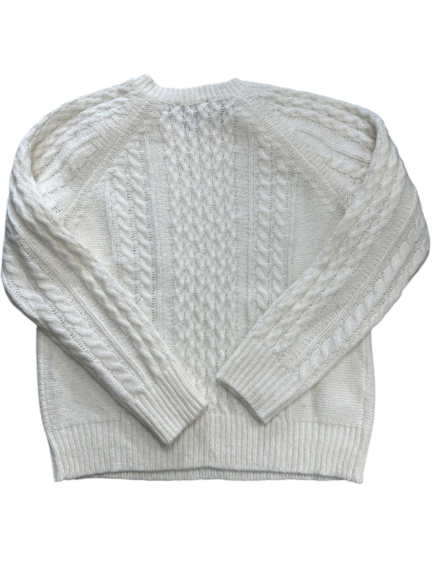 Sweater By Ann Taylor In Cream, Size: M