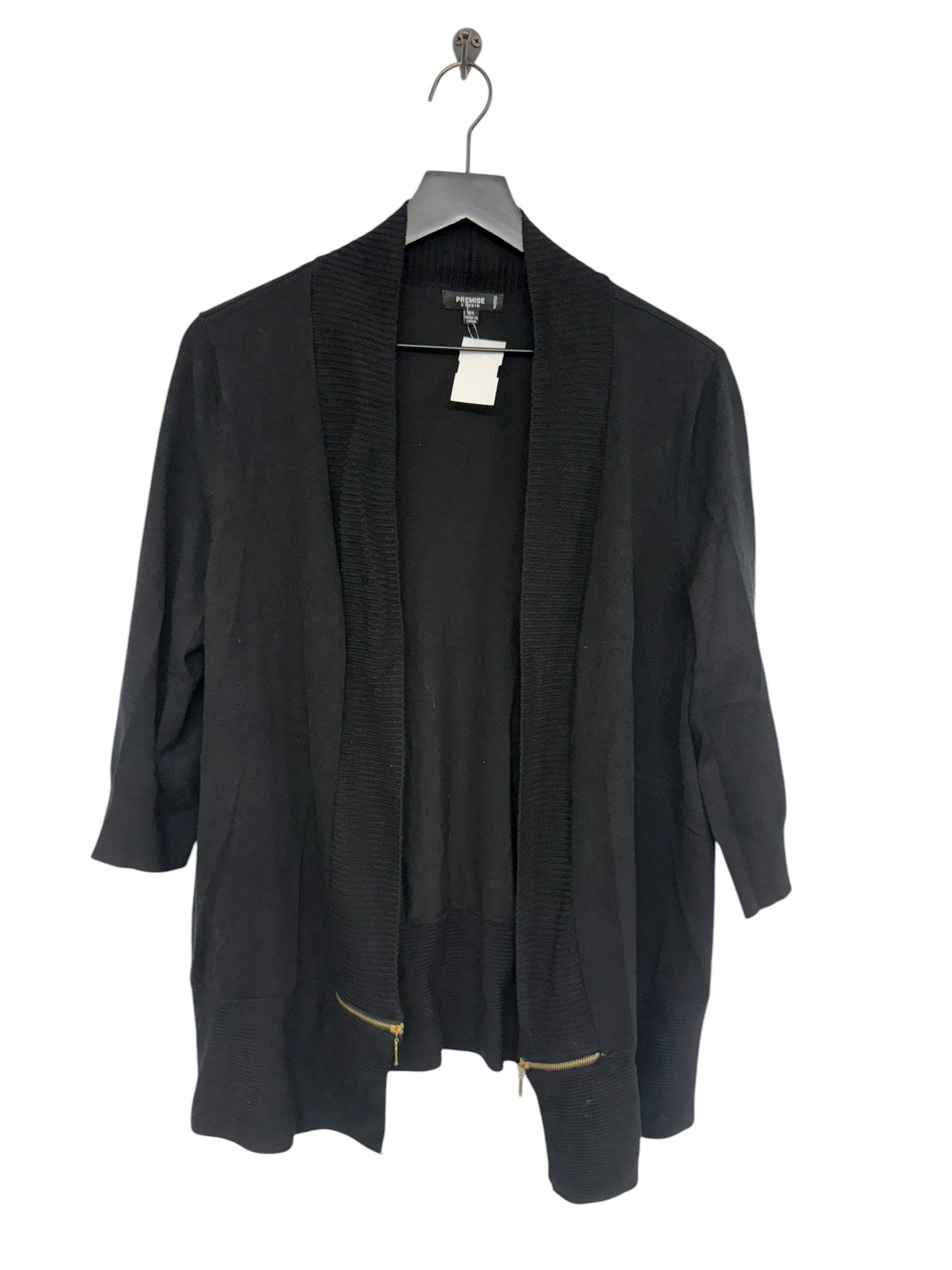 Sweater Cardigan By Premise Studio In Black, Size: L