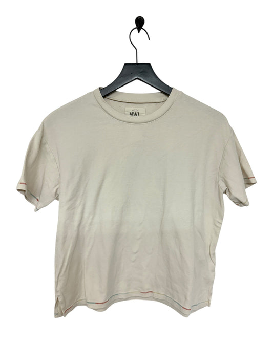 Top Short Sleeve Basic By Madewell In Cream, Size: Xs