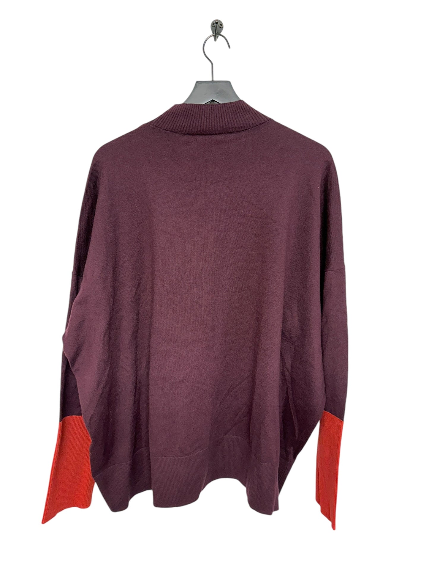 Sweater By Cmc In Maroon, Size: 3x